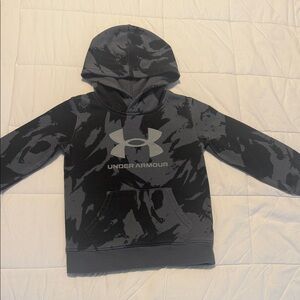 Under Armour Camouflage Black and Gray Hoodie